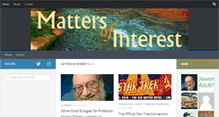 Desktop Screenshot of mattersofinterest.info